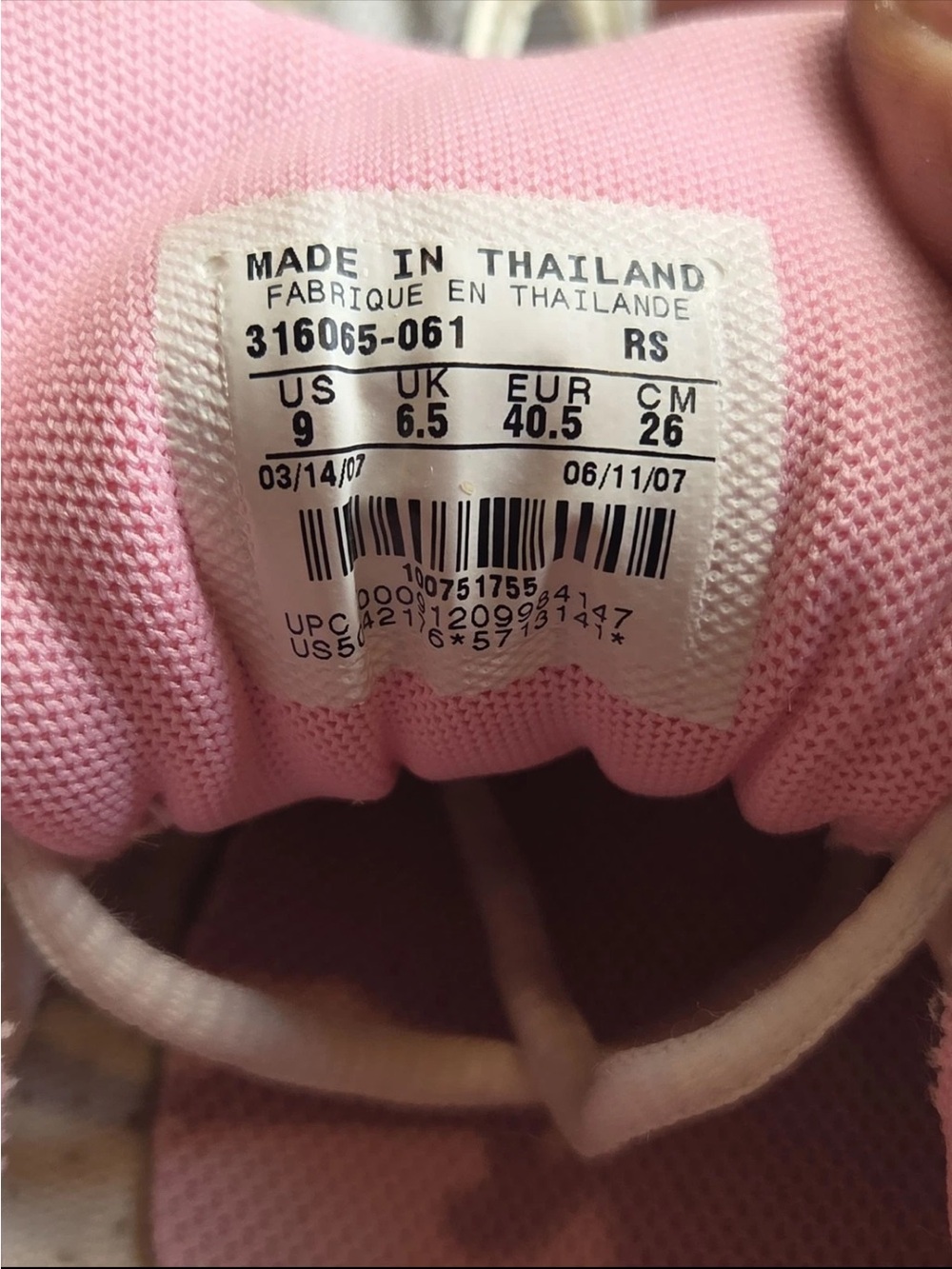 Nike Air Tri D Running Shoes Silver Pink Sneakers Women's Size 9 - Picture 10 of 10
